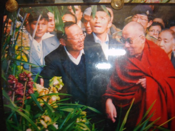 Dalai Lama en Gangtok orquideas 