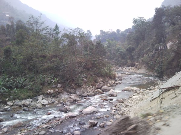 Rios de Himalaya entre Gangtok y Pelling