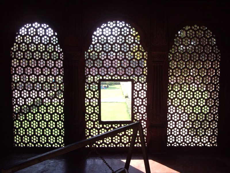 Rejas de marmol en Fuerte de Agra