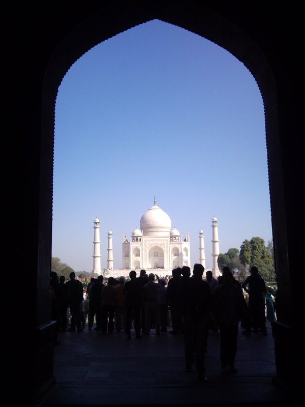 Entrada al jardin del Taj Mahal