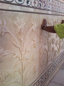 Marmol paredes del Taj