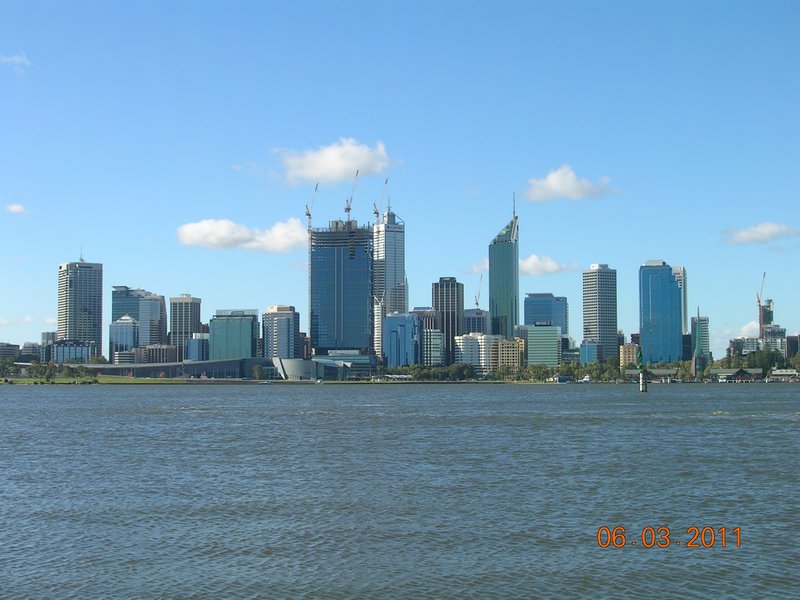 Perth - love the puffy little clouds!