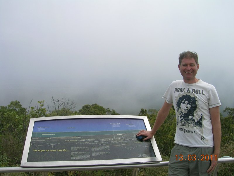 Misty Mt. Lofty lookout