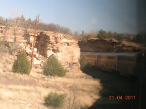 The train disappearing into a cutting, NM