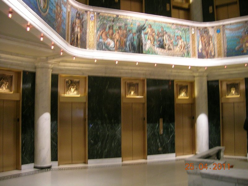 A fancy lobby