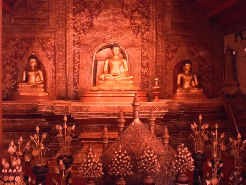 Inside a temple