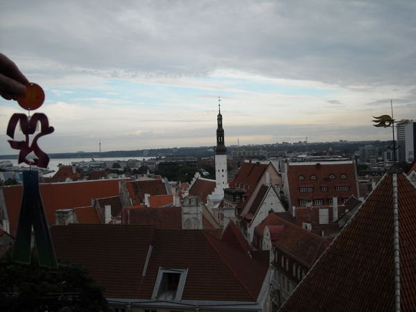The view over Tallinn from the city walls