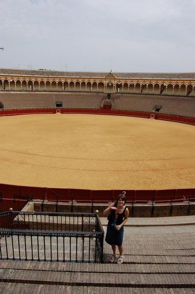 At the bullring in Seville