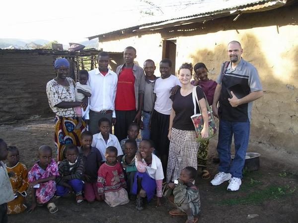 Shasta and Sean Hochdorf with Mama Eva's Neighbors