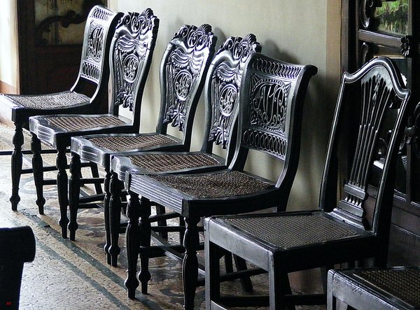 Chairs in Menezes Braganca House, Chandor