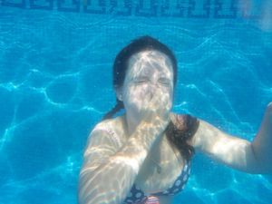 the pool! love my underwater camera!