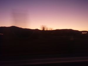 sunrise heading into cappadocia