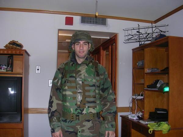 Ben in Army gear