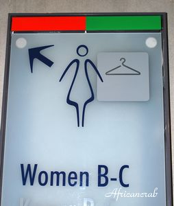 Women's Restroom sign