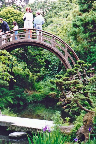 On the bridge - Japanese Gardens