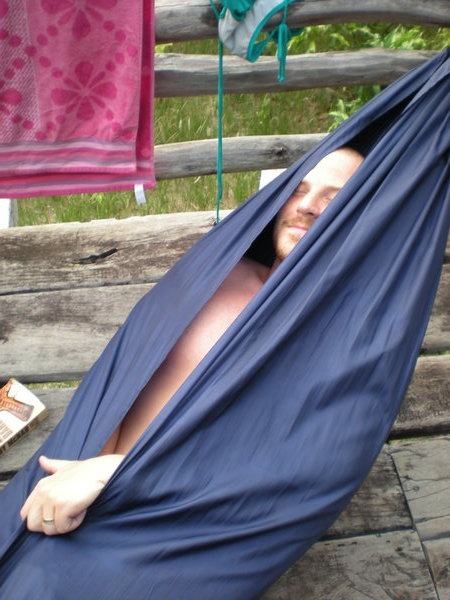 Dave in his hammock