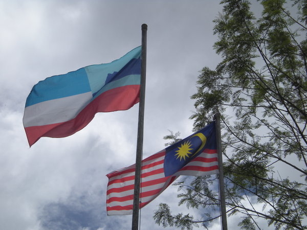Malaysian and Sabah flags