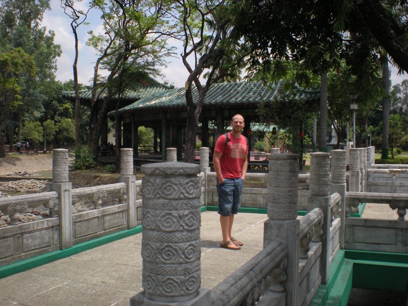 Dave in the Chinese gardens