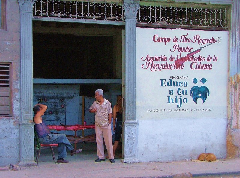 Shooting Gallery in central Havana