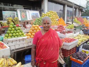 Marktfrau in Chennai