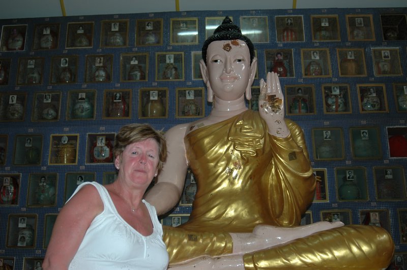 Di with her Buddha