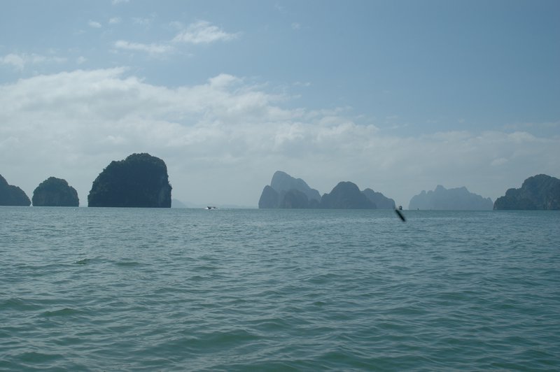 View of islands at Phang Na Bay
