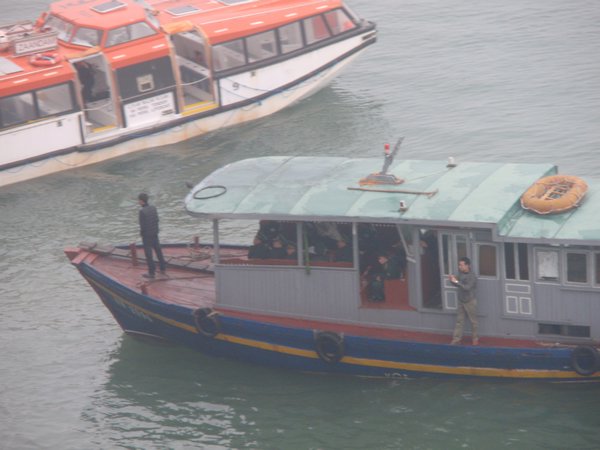 Vietnames Officials Boarding the Ship