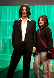 Madame Tussauds - Bree with Johnny Depp