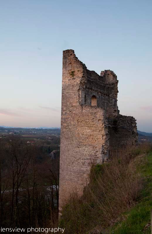 Ruins of 12th Centruy Castle At Beauvoir-en-Royans