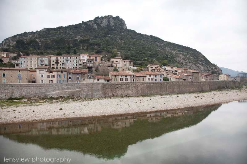 Anduze Houses Beside The River