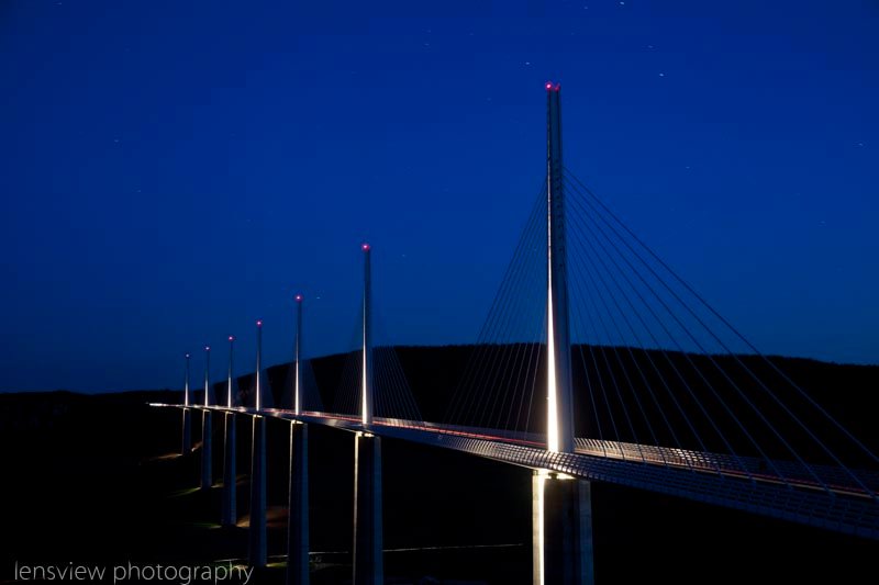 Millau Viaduct At Night