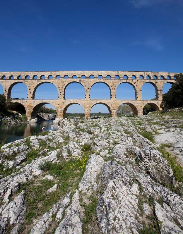 Pont du Gard (Roman bridge-aqueduct, Nimes, France)