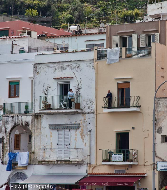 Isola di Capri Neighbours Having A Chat
