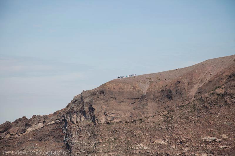 People On Far Side - Mt Vesuvius