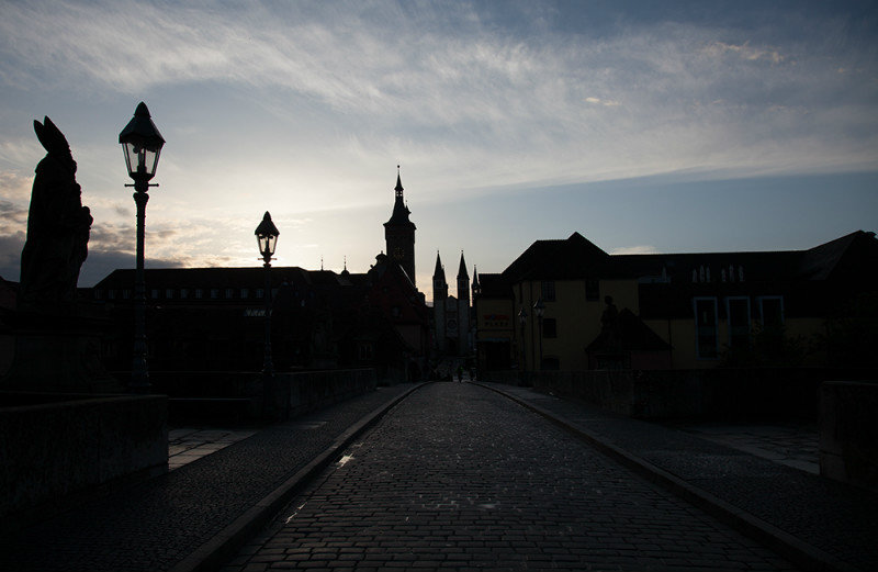 Early Morning Silhouette Wurzburg
