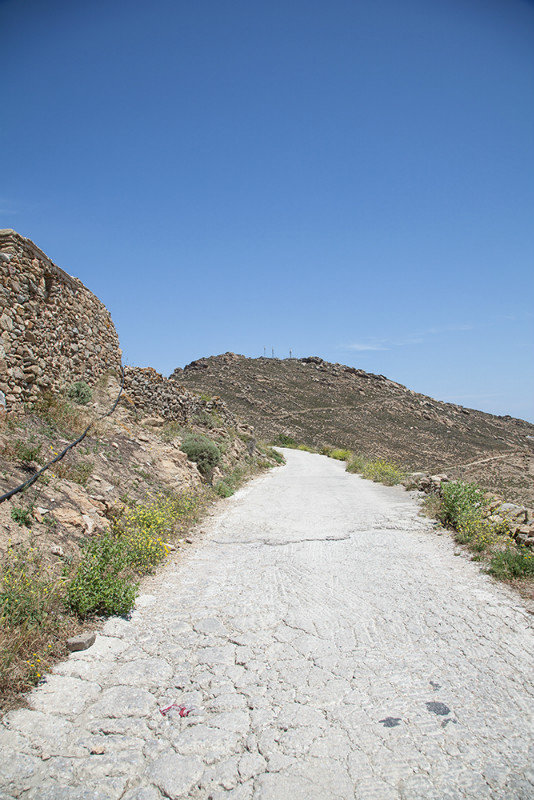 Mykonos Hillside Road