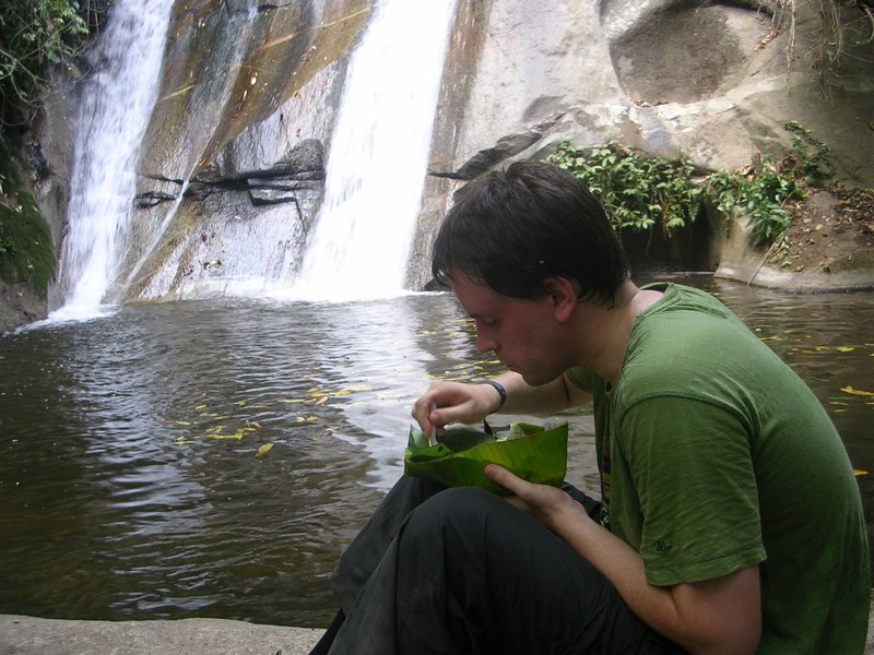Lunch by the Waterfall