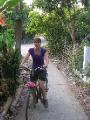Stephie on a bike