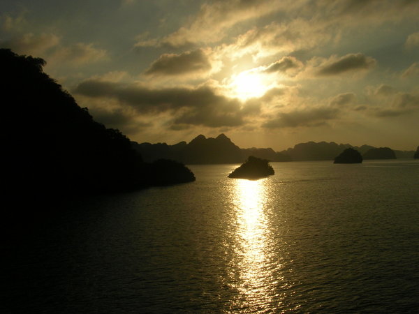Sunset at Halong Bay