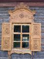 Decorated Wooden Window Frame