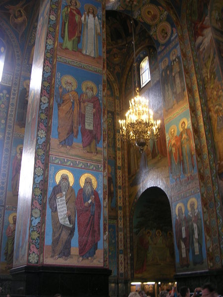 Inside the Church of the Saviour on Spilled Blood