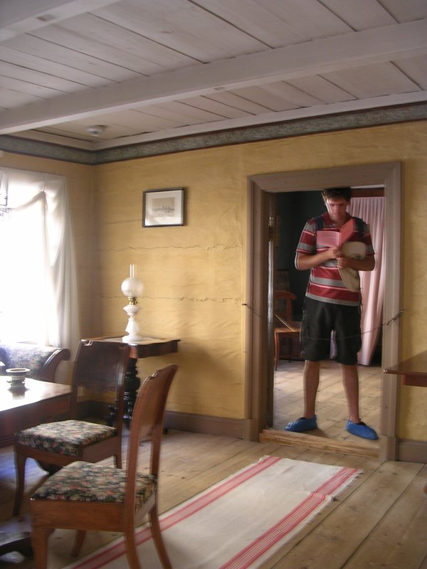 Harry in Old Wooden House