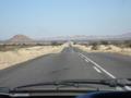 Long roads in Namibia