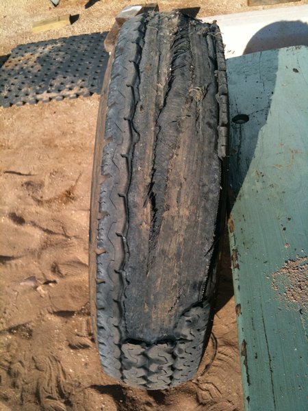 One dead tyre!
