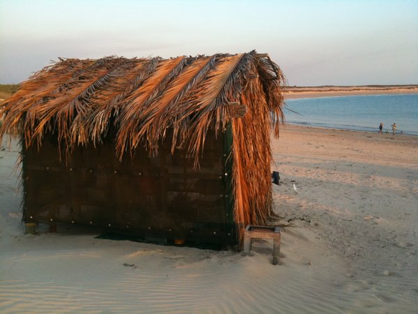 Our beach shelter!