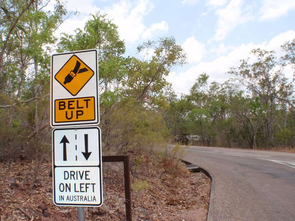 In Australia we drive on the left!