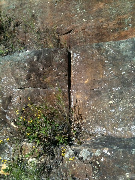 convict markings from blasting the sandstone to make the Great North Road