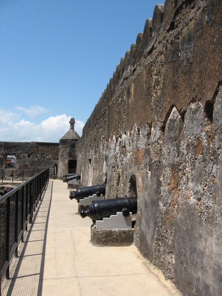 Canons at Fort Jesus, Mombasa Harbor