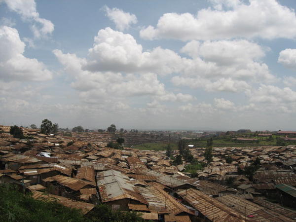 Overlooking a part of Kibera