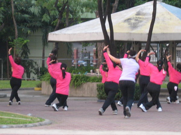 Early Morning Exercise In Lumpini Park